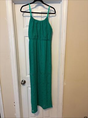 bailey blue Teal Lace Maxi Dress